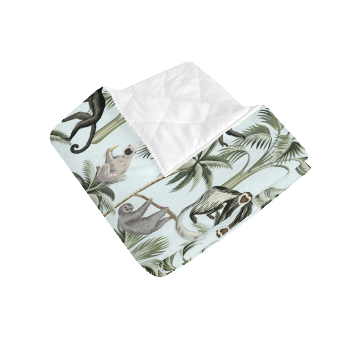 Rainforest Pattern Print Design RF04 Premium Quilt