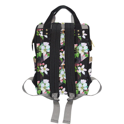 Apple blossom Pattern Print Design AB07 Diaper Bag Backpack