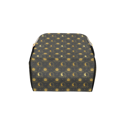 Celestial Moon Sun Pattern Print Design 05 Diaper Bag Backpack