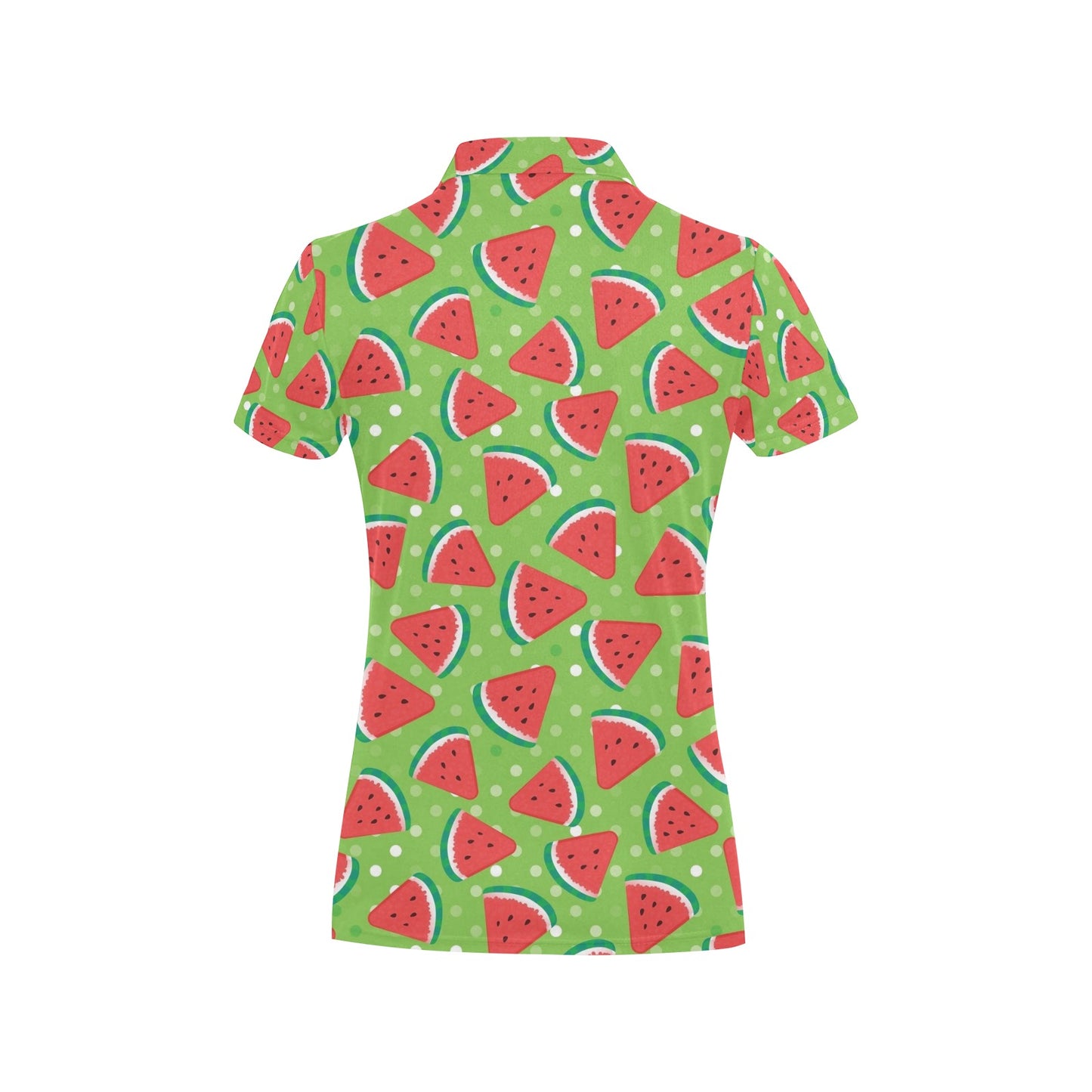 Watermelon Pattern Print Design WM05 Women's Polo Shirt