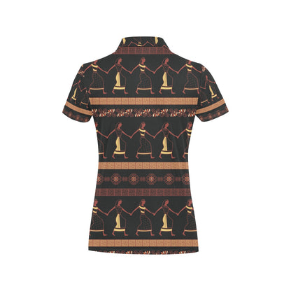 Ancient Greek Human Print Design LKS306 Women's Polo Shirt