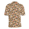 Hedgehog Print Design LKS403 Men Polo Shirt