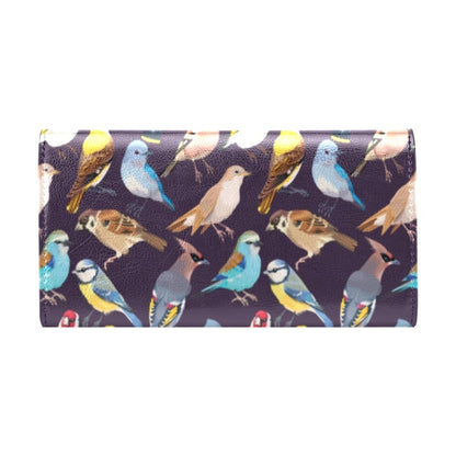 Bird Cute Print Pattern Women's Trifold Wallet