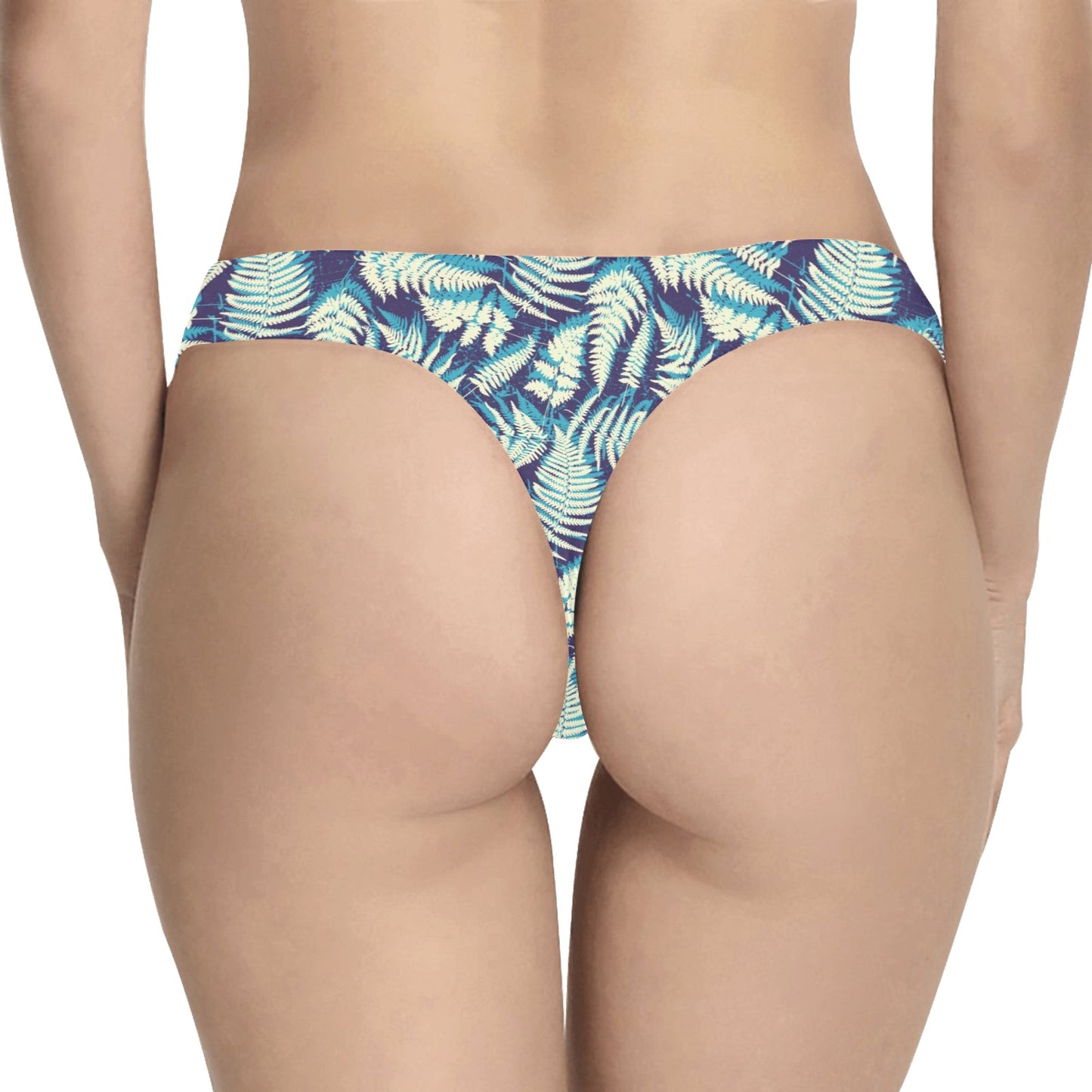 Fern Leave Summer Print Pattern Women's Thongs