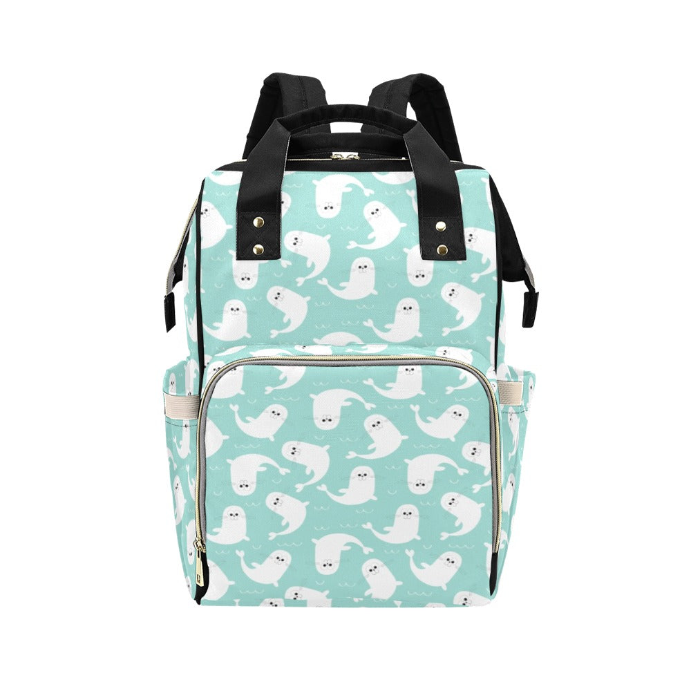 Sea Lion Print Design LKS401 Diaper Bag Backpack