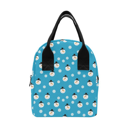 Snowman Print Design LKS303 Insulated Lunch Bag