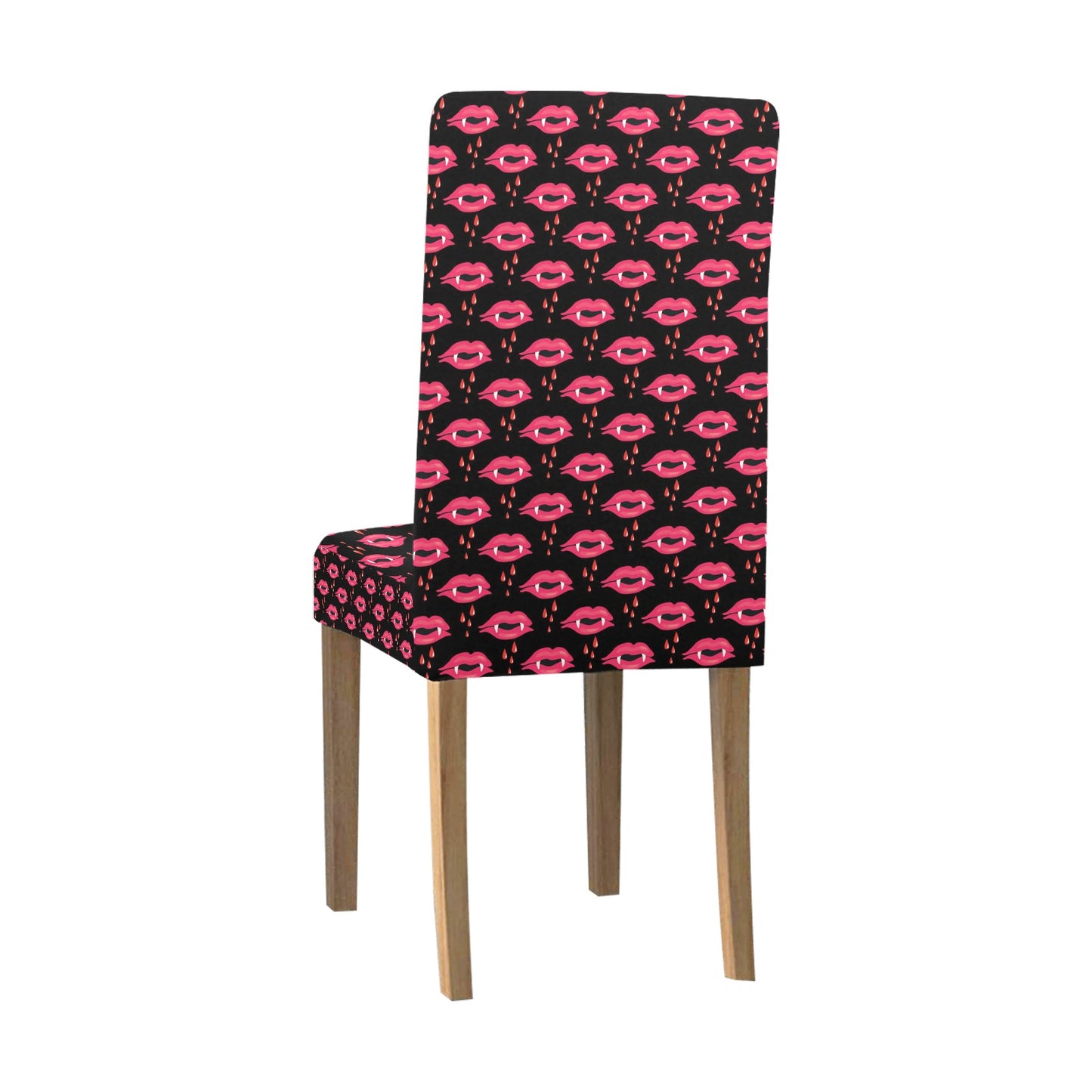 Vampire Lips Print Design LKS303 Dining Chair Slipcover