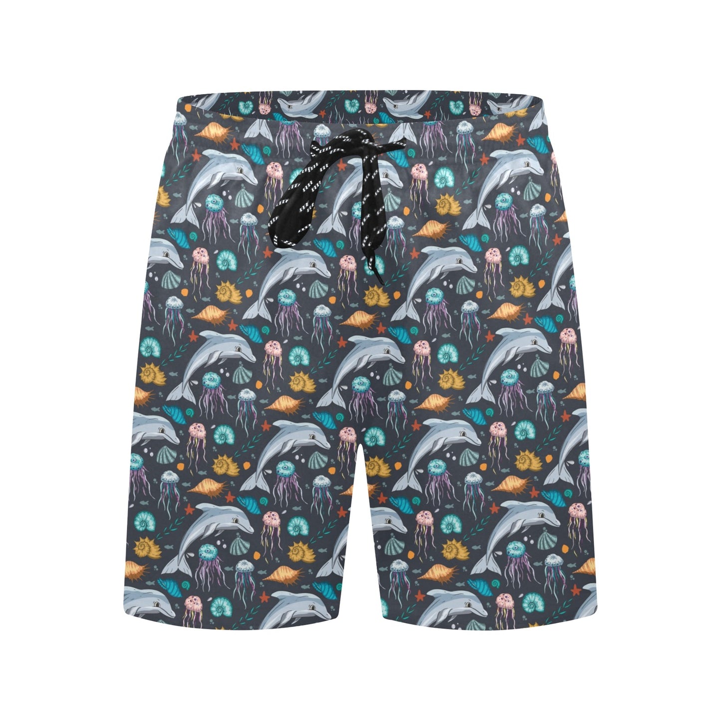 Underwater Dolphin Print Design LKS304 Men's Swim Trunks Beach Shorts