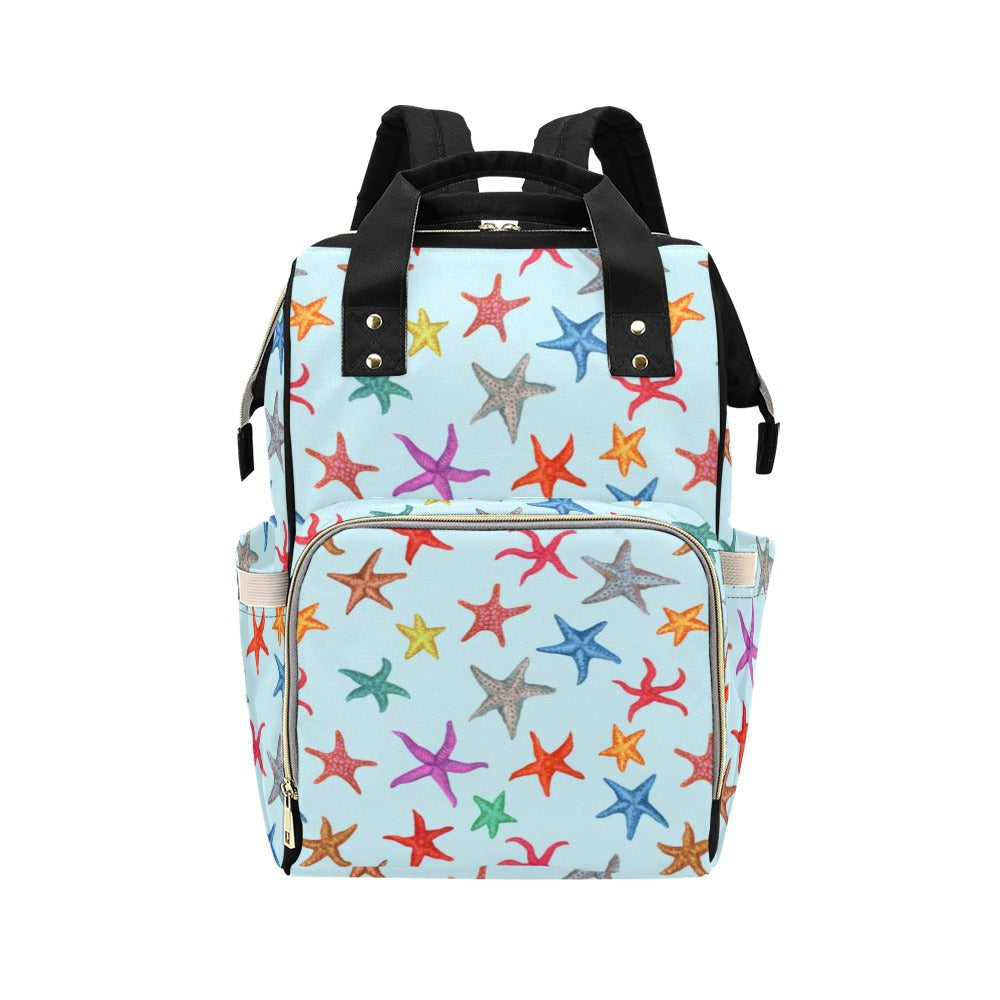 Starfish Print Design LKS402 Diaper Bag Backpack