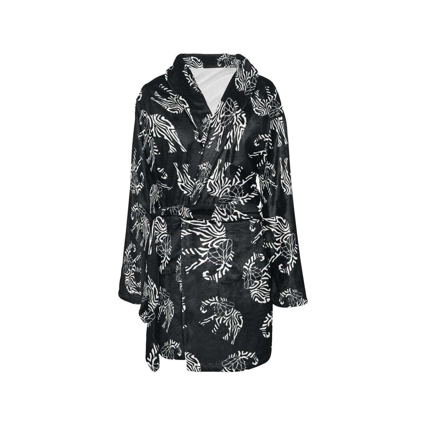 Elephant Tribal Women's Fleece Robe