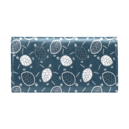 Sea Turtle Print Design LKS3015 Women's Trifold Wallet