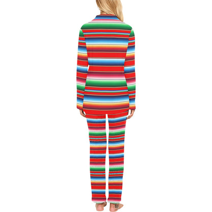 Serape Print Women's Long Pajama Set