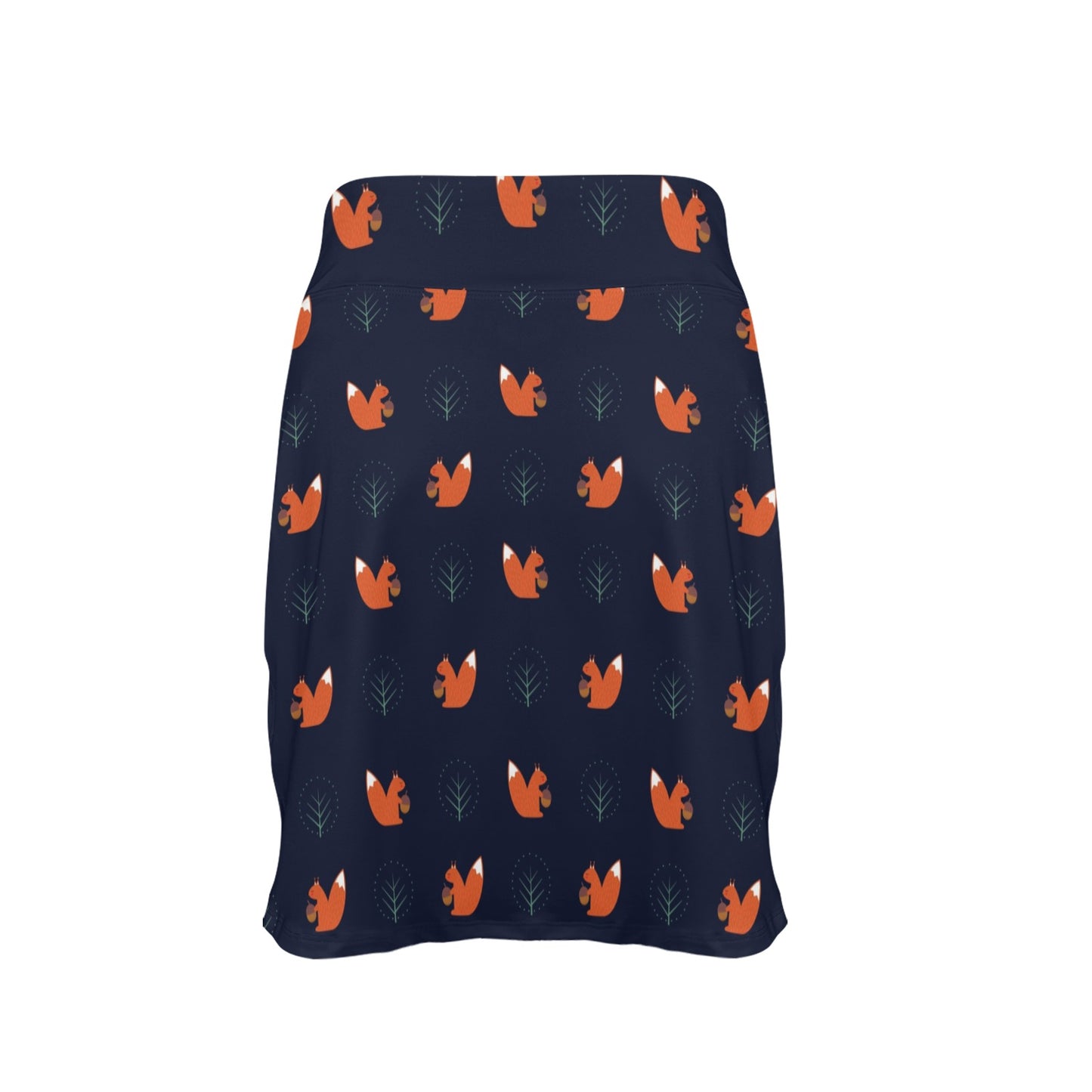 Squirrel Print Design LKS303 17" Golf & Pickleball Skort with Pockets