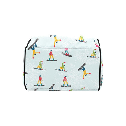 Snowboard Print Design LKS304 Diaper Bag Backpack