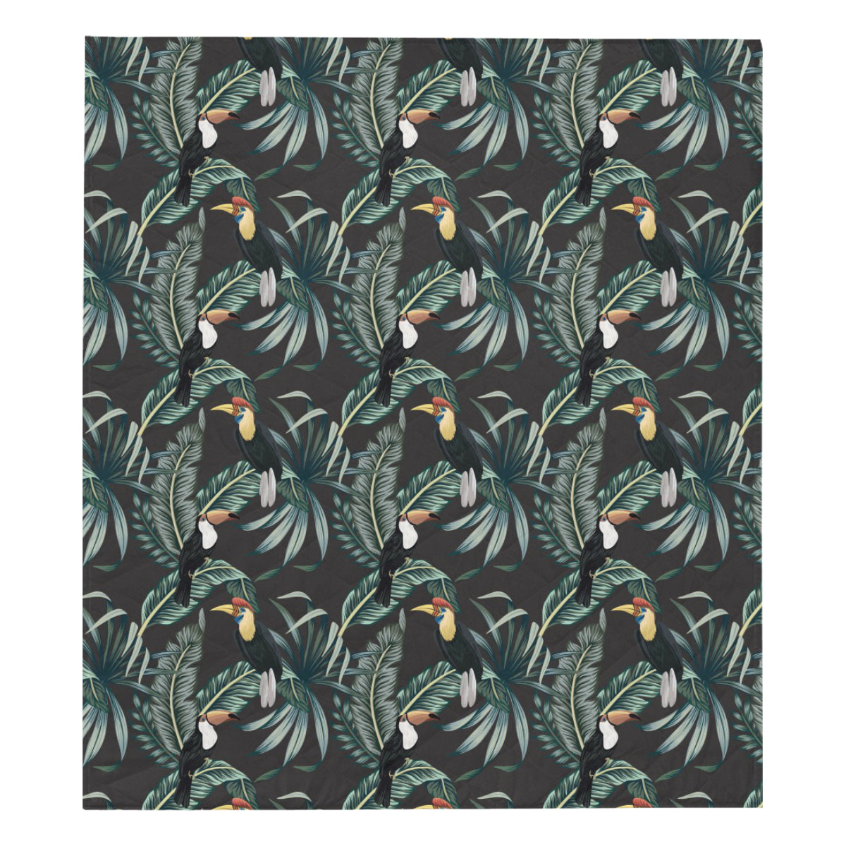 Rainforest Pattern Print Design RF06 Premium Quilt