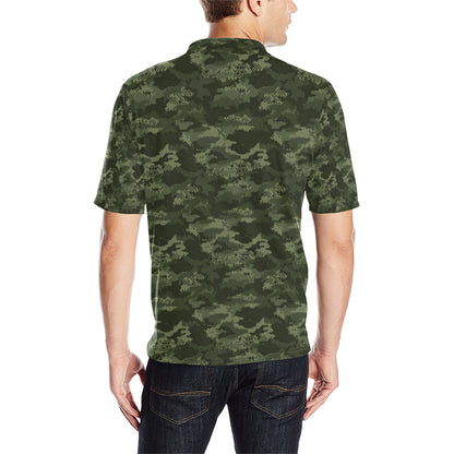 Army Camouflage Pattern Print Design 02 Men Polo Shirt
