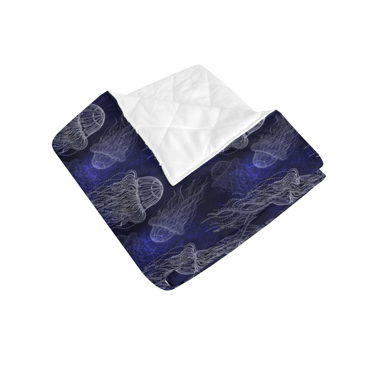 Jellyfish Pattern Print Design 02 Premium Quilt