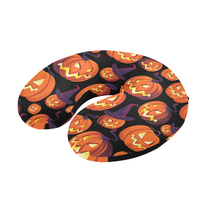 Halloween Pattern Print Design 04 U-Shaped Travel Neck Pillow