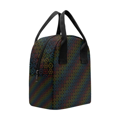 Chakra Colorful Symbol Pattern Insulated Lunch Bag