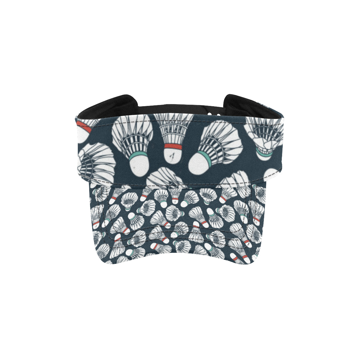 Badminton Ball Pattern Print Design 01 Unisex Sun Visor