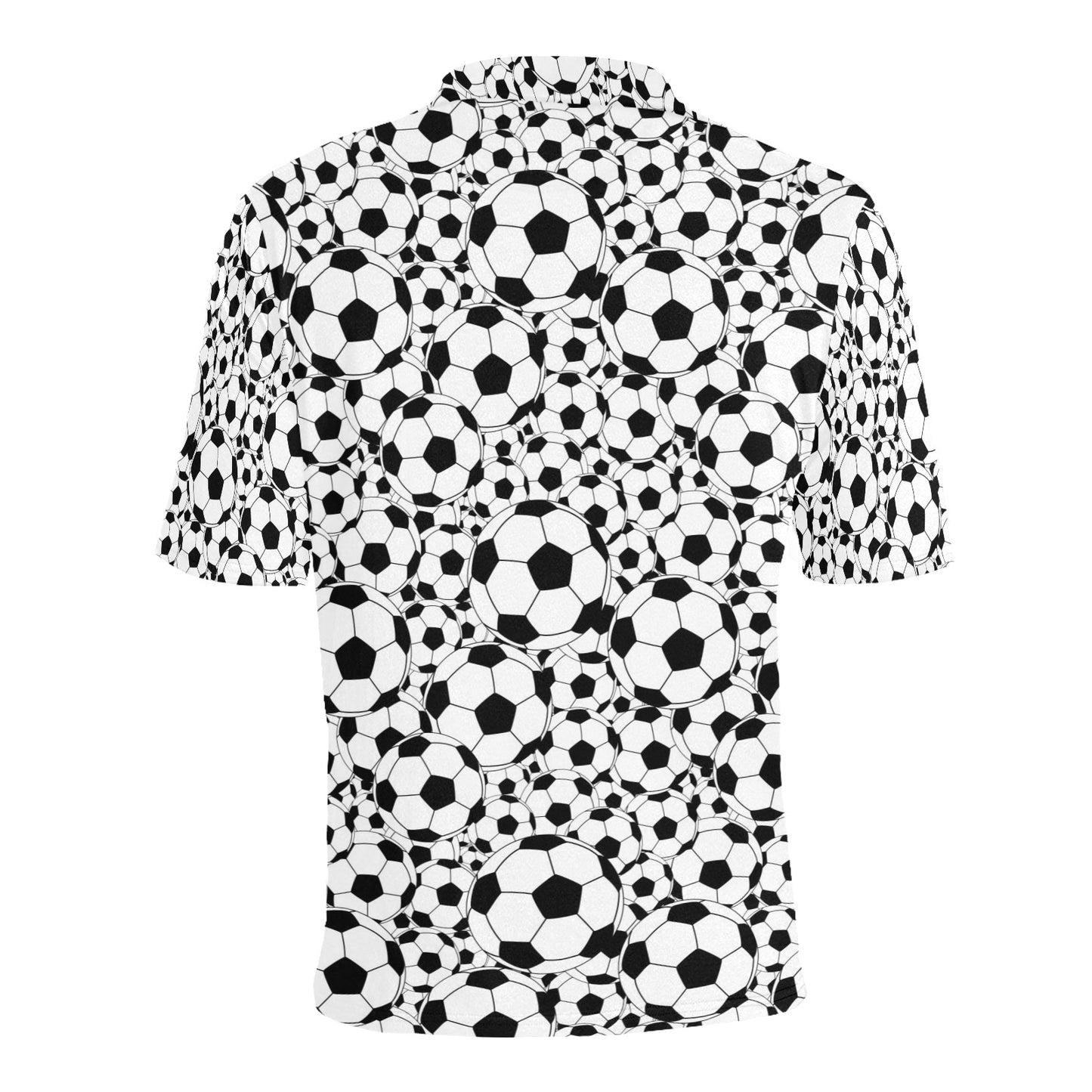 Soccer Ball Print Design LKS301 Men Polo Shirt