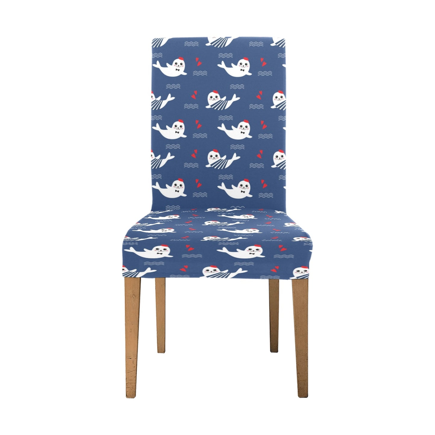 Sea Lion Print Design LKS403 Dining Chair Slipcover