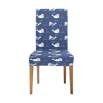 Sea Lion Print Design LKS403 Dining Chair Slipcover