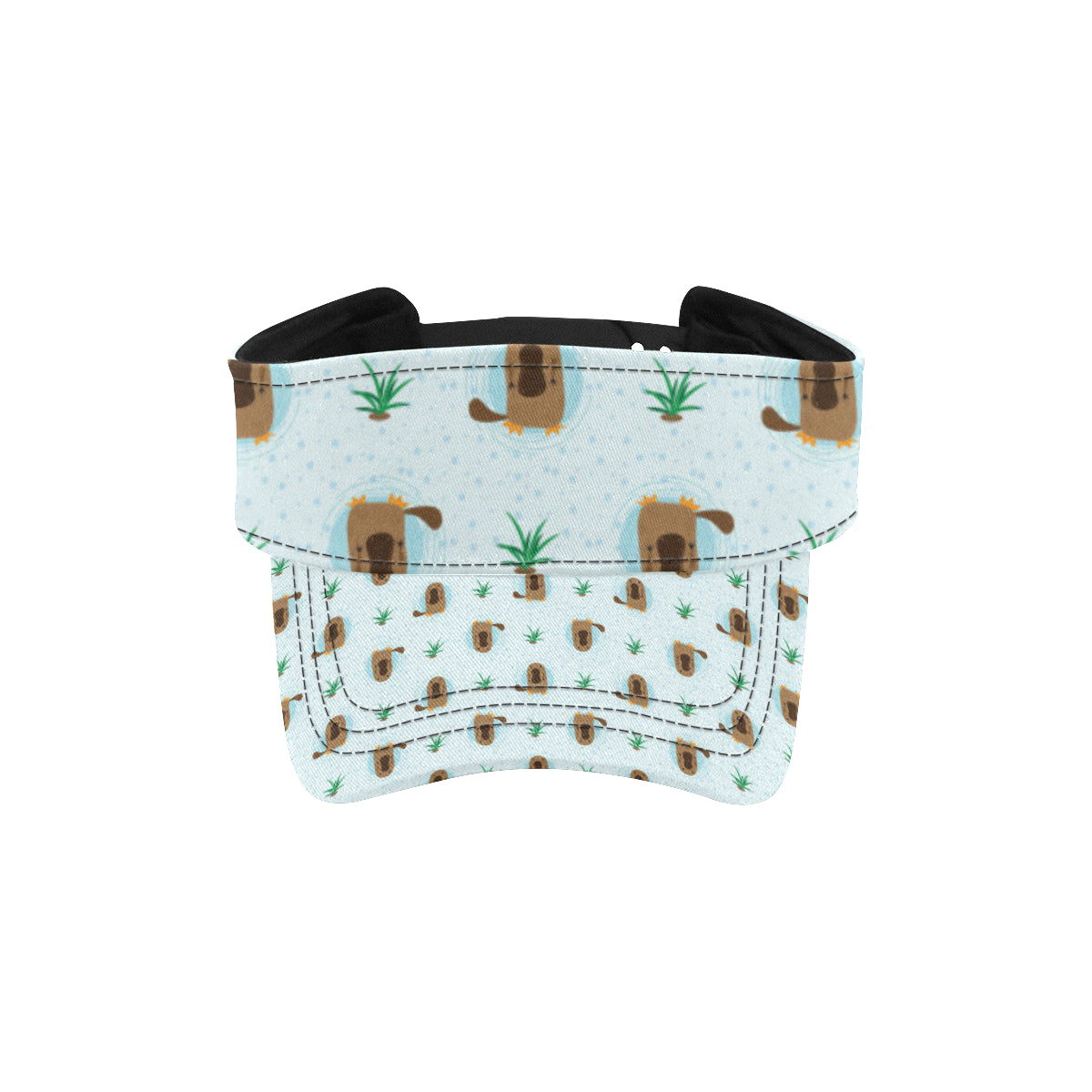 Platypus Pattern Print Design A04 Unisex Sun Visor