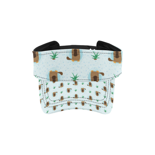 Platypus Pattern Print Design A04 Unisex Sun Visor