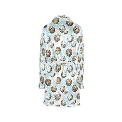 Coconut Pattern Print Design CN01 Women's Fleece Robe