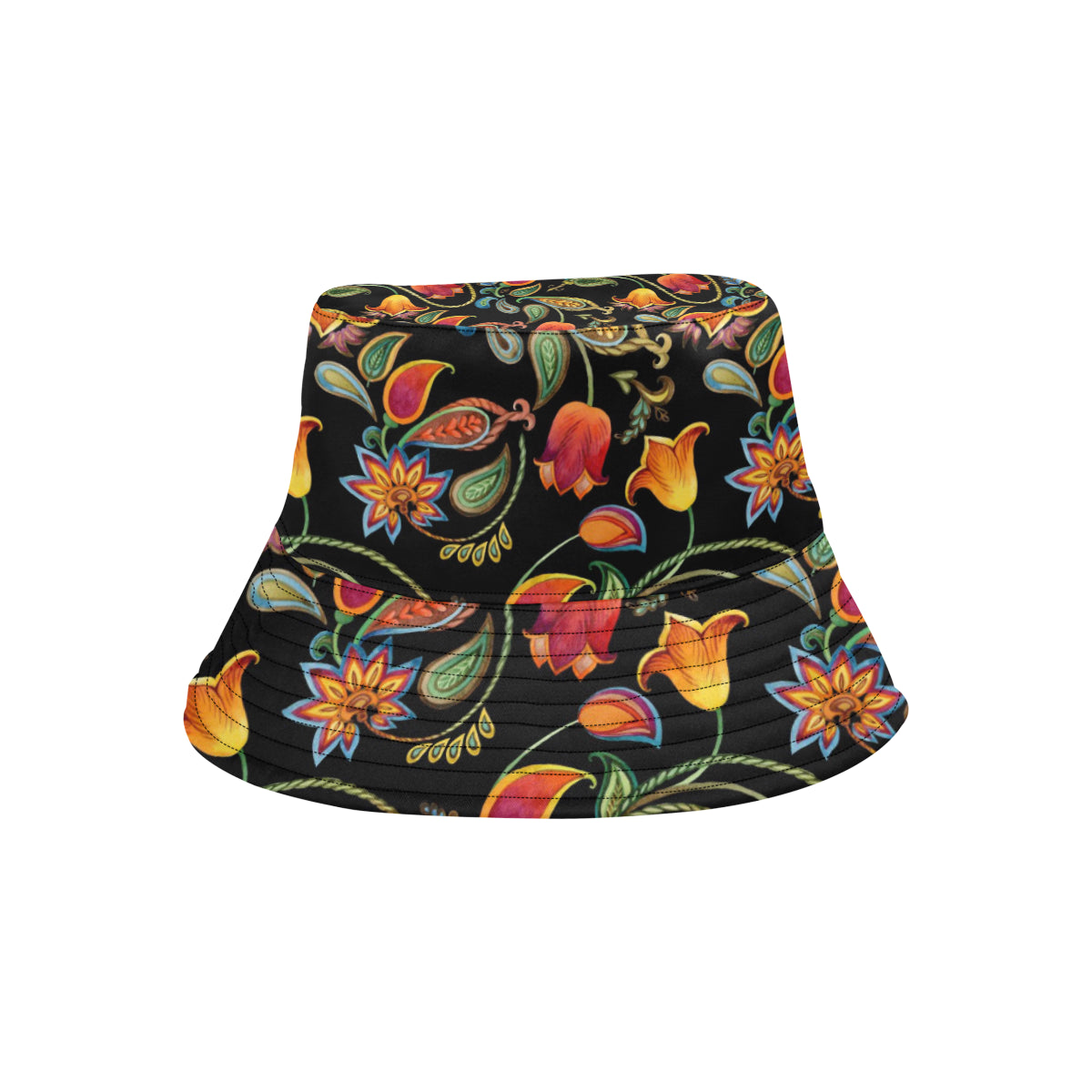 Tulip Boho Pattern Print Design TP09 Unisex Bucket Hat