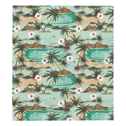 Pacific island Pattern Print Design A03 Premium Quilt