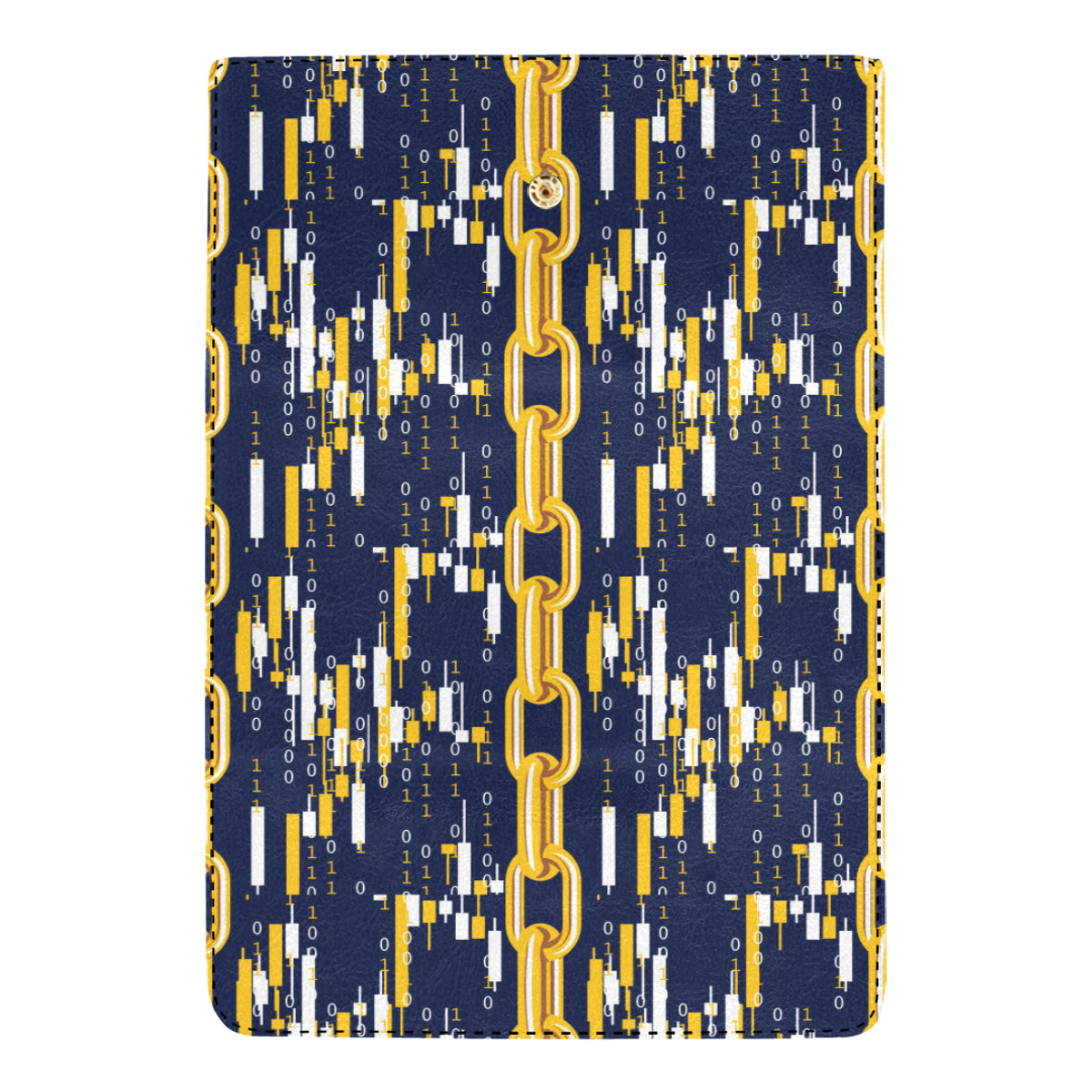 Cryptocurrency Chain Pattern Print Design 03 Women's Trifold Wallet