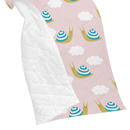 Snail Pattern Print Design 02 Premium Quilt
