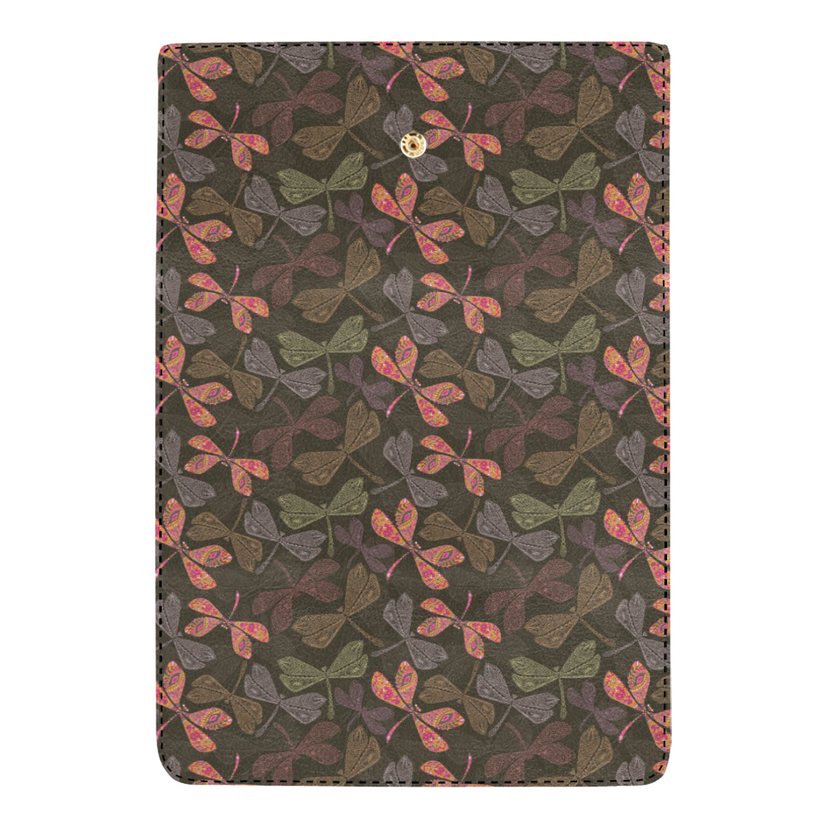 Dragonfly Pattern Print Design 02 Women's Trifold Wallet