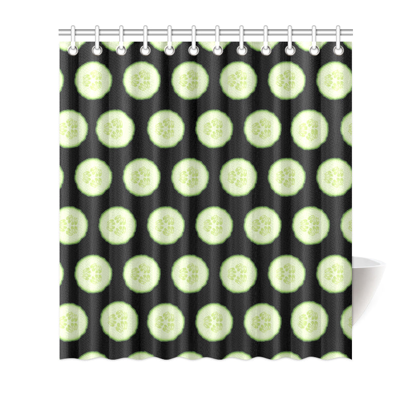 Cucumber Pattern Print Design CC02 Shower Curtain
