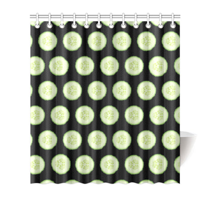 Cucumber Pattern Print Design CC02 Shower Curtain
