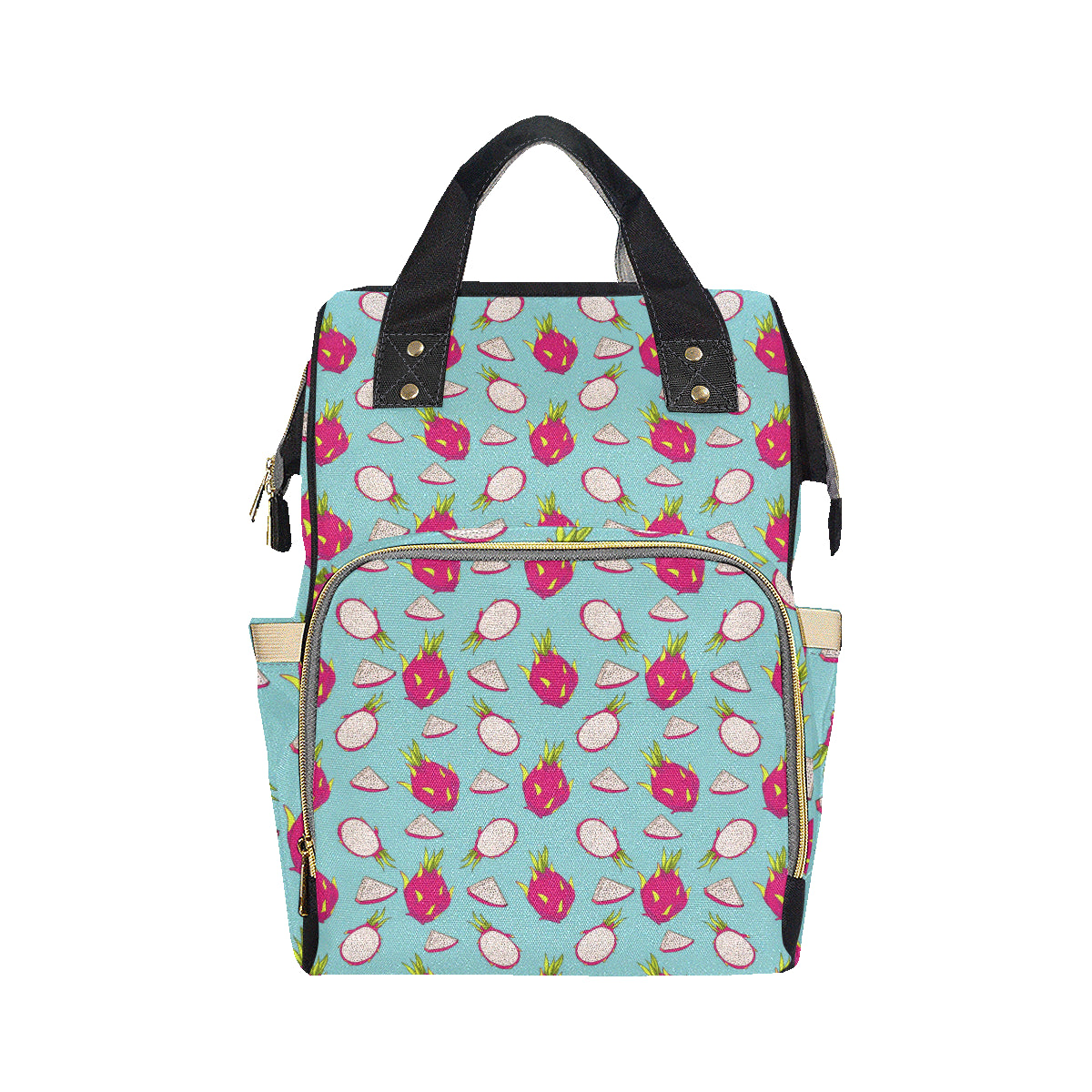 Dragonfruit Pattern Print Design DF01 Diaper Bag Backpack