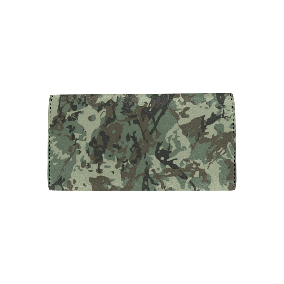 Camouflage Pattern Print Design 06 Women's Trifold Wallet