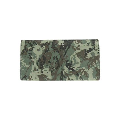 Camouflage Pattern Print Design 06 Women's Trifold Wallet