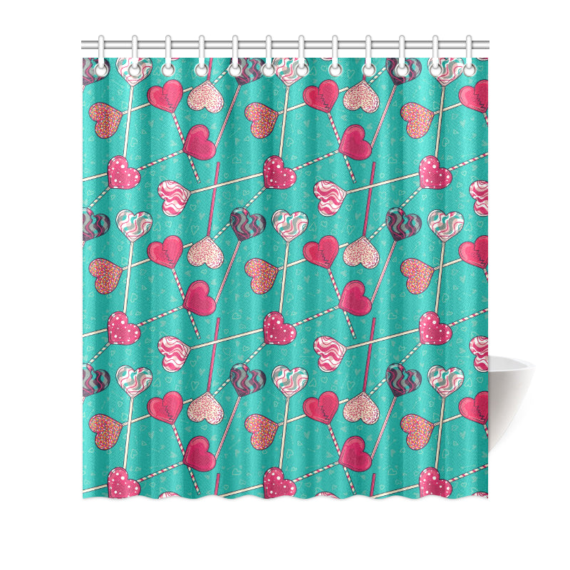 Lollipop Pattern Print Design LL01 Shower Curtain