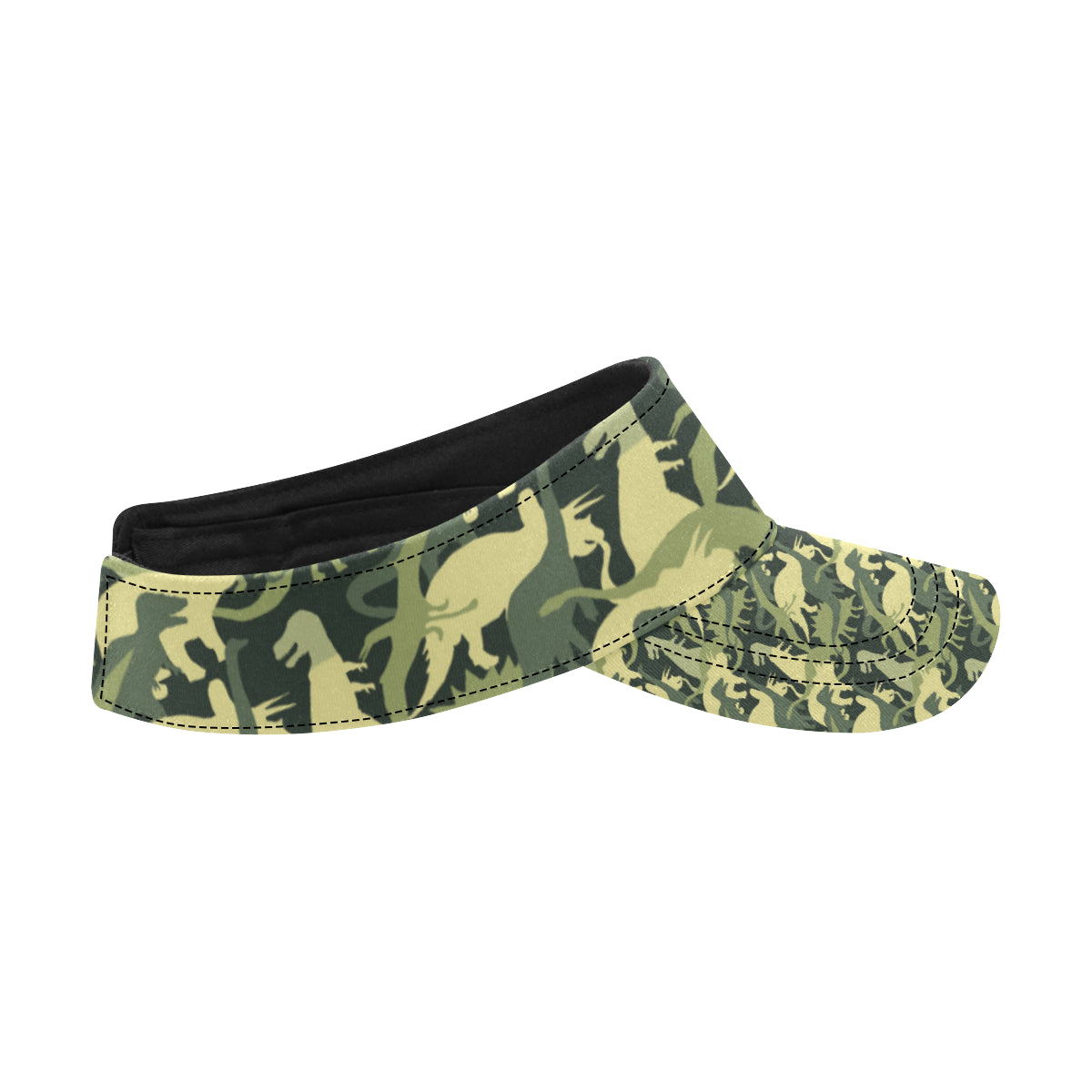 Camouflage Dinosaur Pattern Print Design 03 Unisex Sun Visor