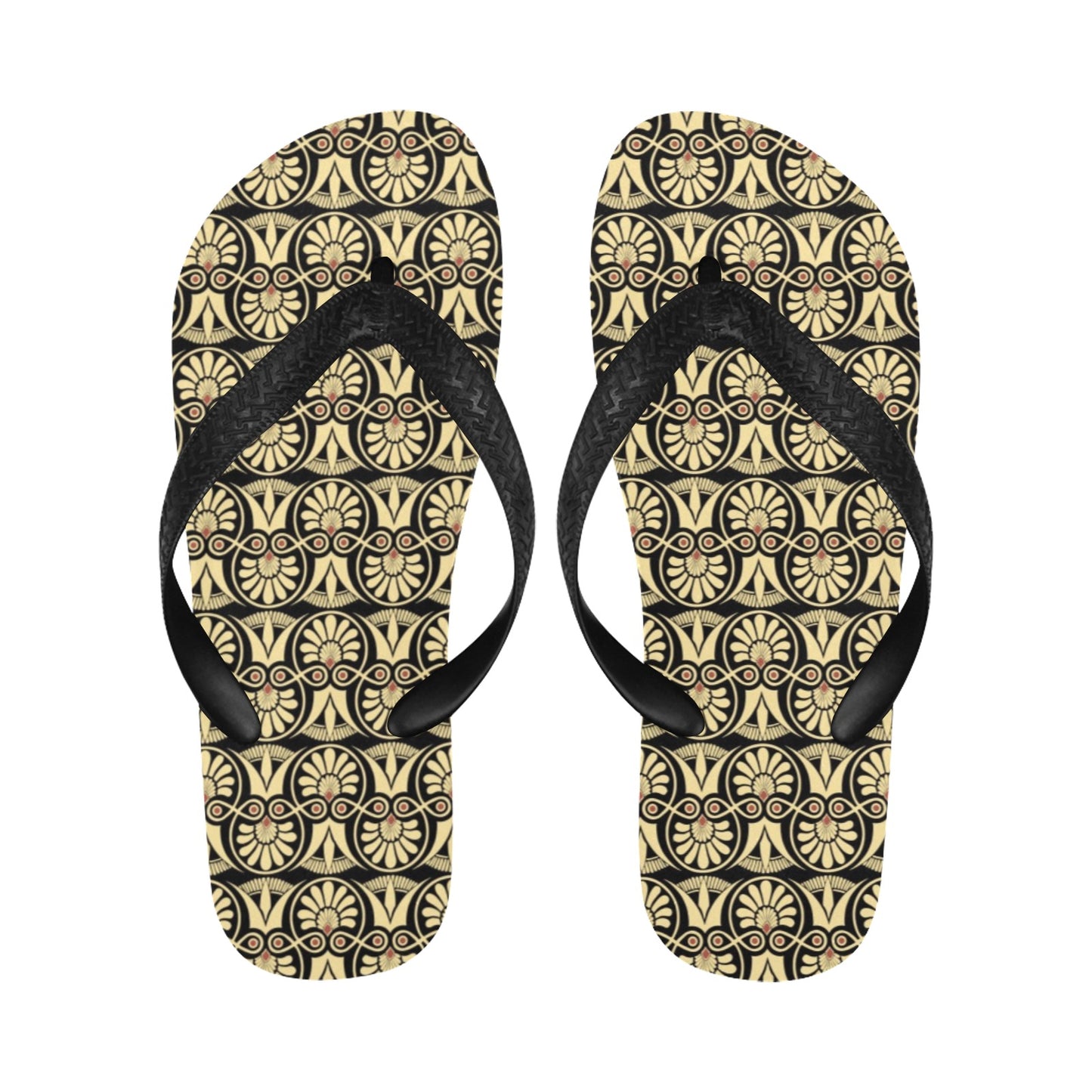 Ancient Greek Print Design LKS3014 Flip Flops