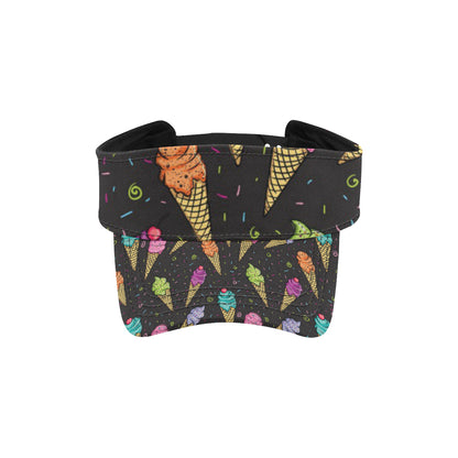 Ice Cream Pattern Print Design IC06 Unisex Sun Visor