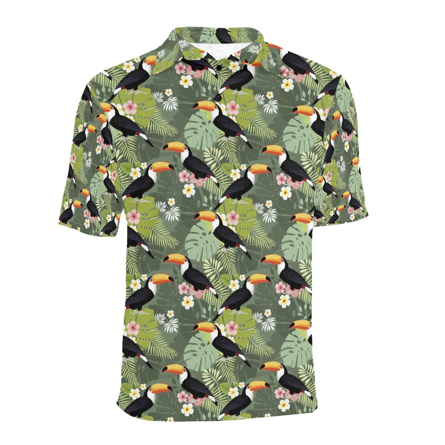 Toucan Print Design LKS304 Men Polo Shirt