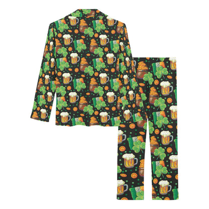 St Patricks Day Print Design LKS303 Women's Long Pajama Set