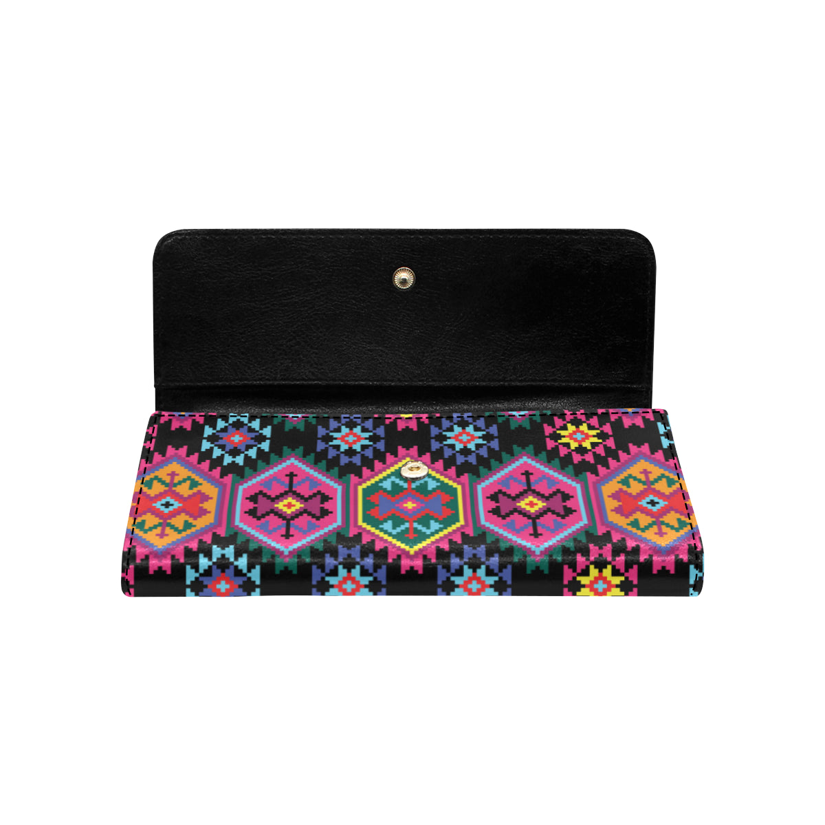 Mexican Pattern Print Design 02 Women's Trifold Wallet