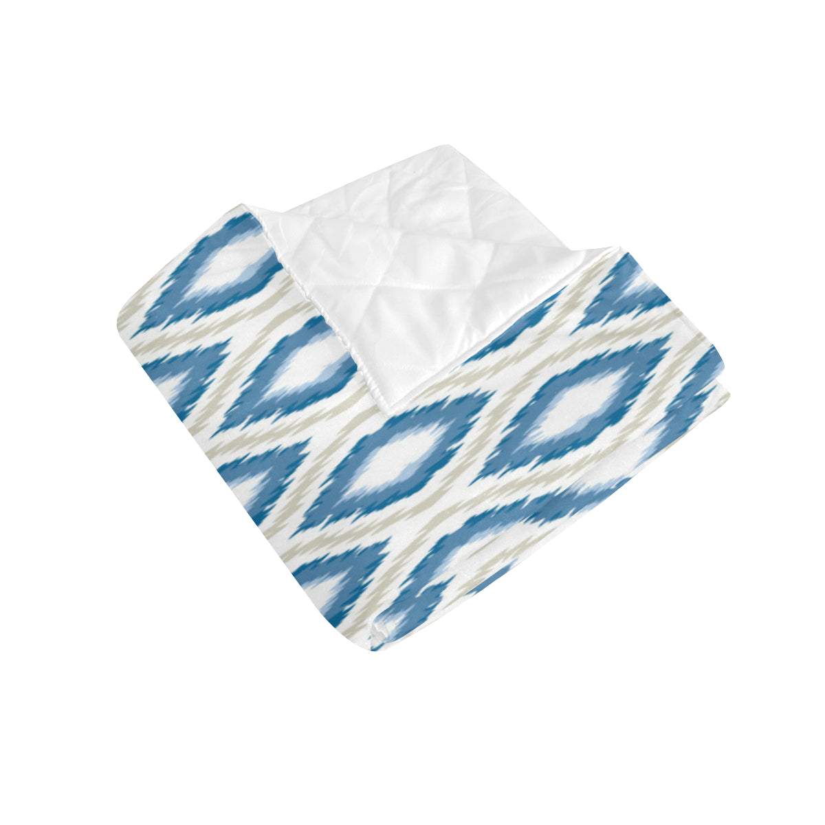 Ikat Pattern Print Design 02 Premium Quilt