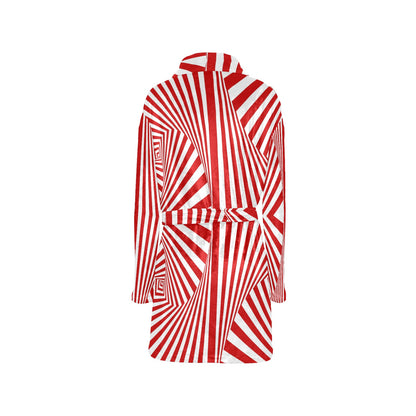 Vortex Print Design LKS304 Women's Fleece Robe