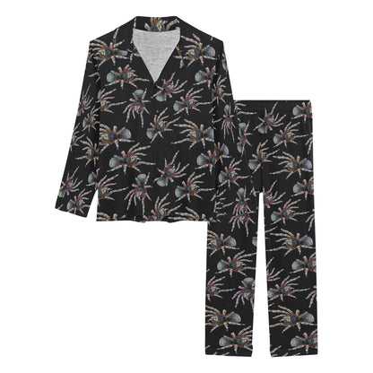 Tarantula Print Design LKS402 Women's Long Pajama Set